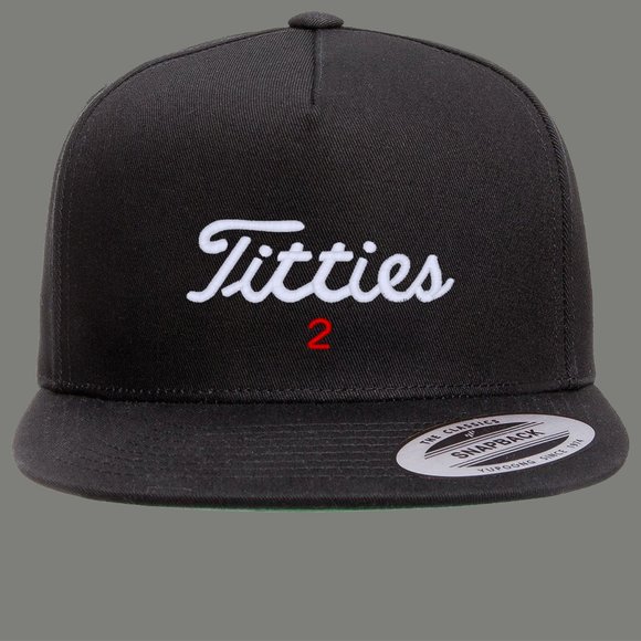 Titties Golf Hat Snapback GOLFERS PARODY LOW PRO - Picture 1 of 1
